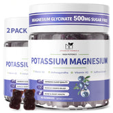 MABEFY Magnesium Potassium Gummies front view with packaging