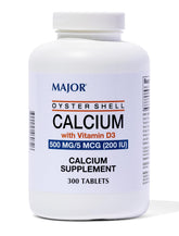 MAJOR Calcium from Oyster Shells with Vitamin D front view