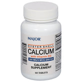MAJOR Oyster Shell Calcium 500mg supplement bottle front view