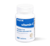 MAJOR Vitamin C Tablets 500mg front view