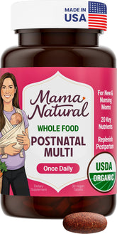 Mama Natural Postnatal Multi Organic Multivitamin front view