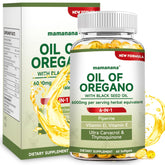 mamanana Oregano Oil Softgels 6-in-1 Herbal Formula front view