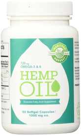 Manitoba Harvest Hemp Oil Soft Gels front view packaging
