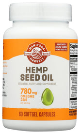 Manitoba Harvest Hemp Seed Oil Softgels 1000mg front view