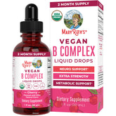 MARYRUTH'S B Complex Liquid Drops 90g front view with cherry flavour label