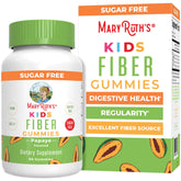 MARYRUTH'S Kids Fiber Gummies bottle front view with papaya flavour
