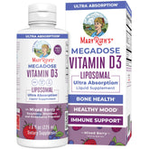 MARYRUTH'S Megadose D3 Liquid Liposomal front view with label
