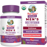 MARYRUTH'S Organic Men's Multivitamin Gummies front view with packaging