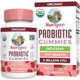 MARYRUTH'S Organic Probiotic Gummies front view with strawberry flavour