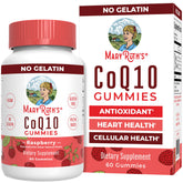 MARYRUTH'S Vegan CoQ10 Gummies front view with raspberry flavour
