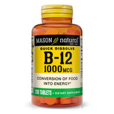 MASON NATURAL Vitamin B12 1000mcg tablets front view