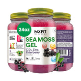 MAX FIT Sea Moss Gel 24oz mason jar front view