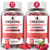 MaxHemp Creatine Monohydrate Gummies front view with raspberry flavour