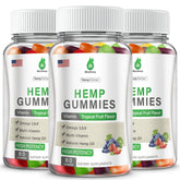 MaxHemp Hemp Gummies 200g front view with tropical fruit flavour