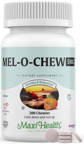 Maxi Health Mel-O-Chew 5mg chewable melatonin front view