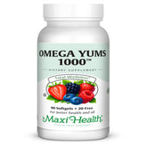 Maxi Health Omega-3 Chewable Supplement 1000mg Fruity Burst front view