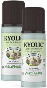 Maxi Health Organic Aged Garlic Extract Liquid Supplement bottle front view