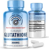 MAXLIFE NATURALS S-Acetyl L-Glutathione 300mg Capsules front view