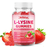 Mchokuu L-Lysine Gummies 1000mg strawberry flavour front view