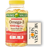 ME GUSTA SHOP Omega-3 Fish Oil Soft Gels 1000 mg front view