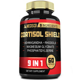 Mecisco Cortisol Shield Ashwagandha supplement bottle front view