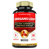 Mecisco Oregano Capsules front view with 60 count