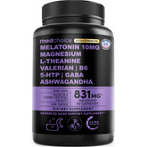 MEDCHOICE 12-in-1 Melatonin 10mg Extra Strength Sleep Capsules front view