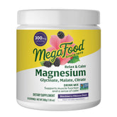 MegaFood Magnesium Drink Mix 300mg Blackberry Hibiscus front view