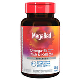 MegaRed Advanced 4-in-1 Omega-3 Fish Oil & Krill Oil softgel front view