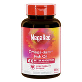 MegaRed Fish Oil 800mg Omega 3 Supplement front view