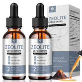 Menkru Zeolite Liquid Supplement front view with light orange flavour