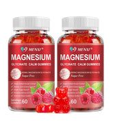 MENXI Magnesium Gummies front view with raspberry flavour