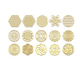 METAL ARTEM metal stickers flower of life design front view