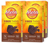 Metamucil Chocolate Fiber Thins 12 count packaging front view