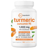 Micro Ingredients 6-in-1 Pure Turmeric Curcumin 1,000mg Complex front view