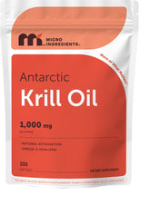 Micro Ingredients Antarctic Krill Oil 1000mg softgel front view