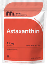 Micro Ingredients Astaxanthin 12mg softgels front view