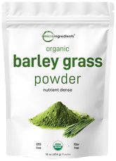 Micro Ingredients Barley Grass Powder 16oz front view