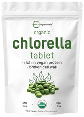 Micro Ingredients Chlorella Tablets 720 Count front view