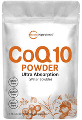 Micro Ingredients Coenzyme Q10 Powder 50g front view