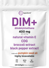 Micro Ingredients DIM+ Softgels 400mg front view of packaging