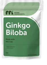 Micro Ingredients Ginkgo Biloba 3-in-1 Complex softgel pouch front view