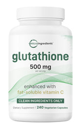Micro Ingredients Glutathione Supplement bottle front view