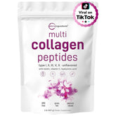Micro Ingredients Hydrolyzed Collagen Peptides Powder front view