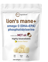 Micro Ingredients Lion’s Mane+ Softgels 240 count front view