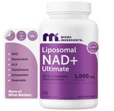 Micro Ingredients Liposomal NAD+ 10-in-1 Supplement 120 Capsules front view