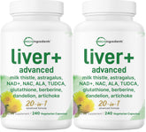 Micro Ingredients Liver Advanced 2 Pack front view with 480 capsules