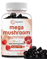 Micro Ingredients Mega Mushroom Gummies 10-in-1 formula front view