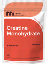 Micro Ingredients Micronized Creatine Capsules front view