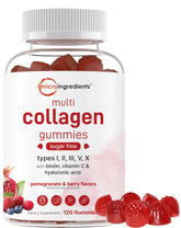 Micro Ingredients Multi Collagen Gummies front view with packaging